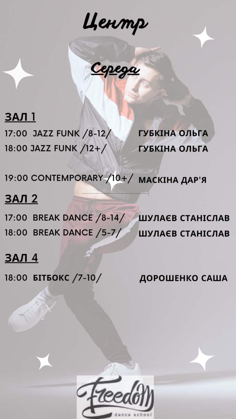 Розклад занять